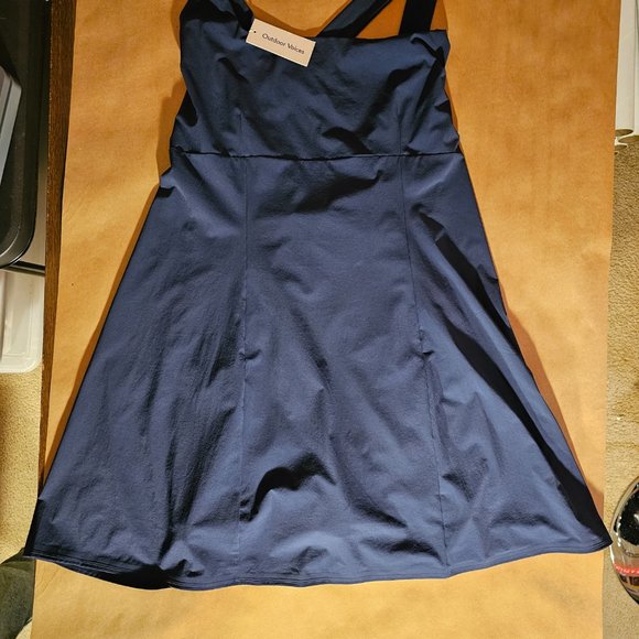 Outdoor Voices Navy Blue Cross Back Exercise Dress Size XXXL - NWT - Picture 2 of 14